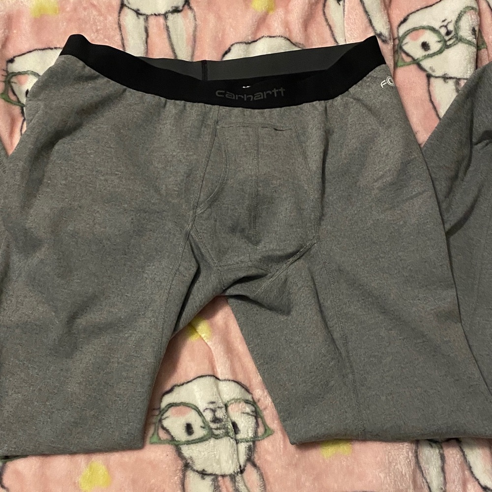 Carhartt Men's Black and Gray Boxer Briefs force thermal pants